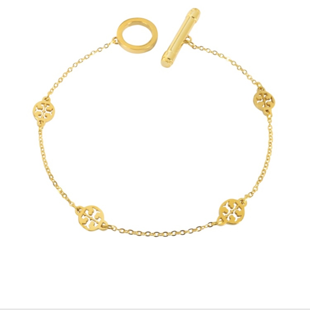 Tory Burch Logo Toggle Bracelet New